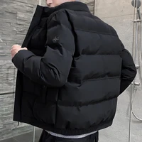 new men coat autumn and winter padded cotton jacket warm casual mens down bread standing collar asian size