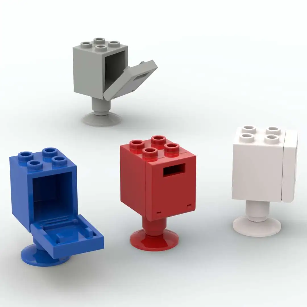 

10 set Mailbox Building Block Toys Assembles Particles for Figures diy Bricks Educational Creatives Children Christmas Gift