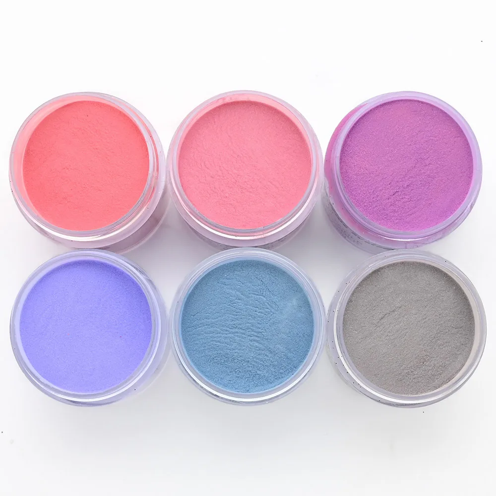 

6Jars/Set Nude/Red Acrylic Powder Nail Art ,3in1 Manicure Dust Kits Extending/Carving/Dipping Nail ACRYLIC POWDER