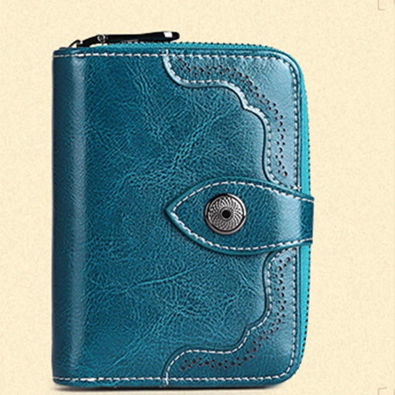 

Кошелек женский кожаный в стиле ретро, с RFID-защитой