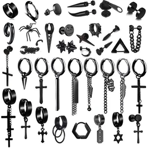 Серьги-гвоздики унисекс из нержавеющей стали, 1 пара