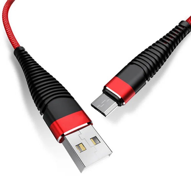 Высокопрочный USB кабель для iPhone X 8 Plus XS Max XR 2A, кабель для быстрой зарядки и синхронизации данных, Micro usb type C, кабель для мобильного телефона, USB шнур