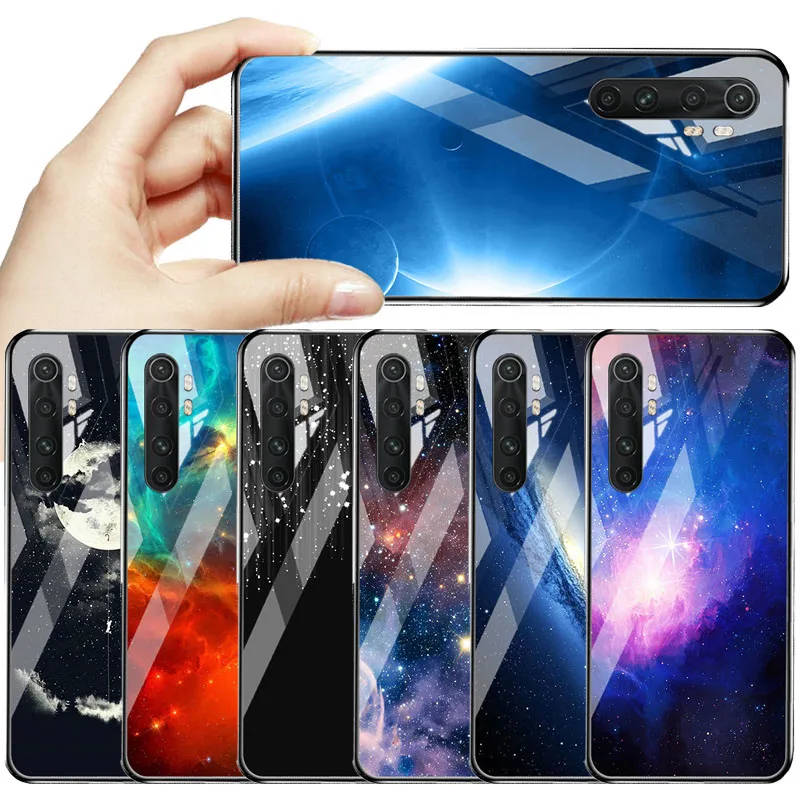 Чехол из закаленного стекла для Xiaomi Mi Note 10 Lite чехлы бампер чехол Xiomi 9T 9 A3 8 SE A2 A1