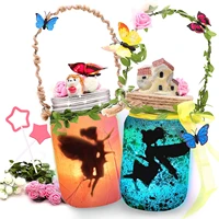 fairy lantern craft kit gift for kids ages 4 12 remote control mason jar night light diy garden decor art project best cr