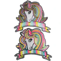 wholesale patches the unicorn embroidery patches sequins patch badges clothing accessories sew on patches