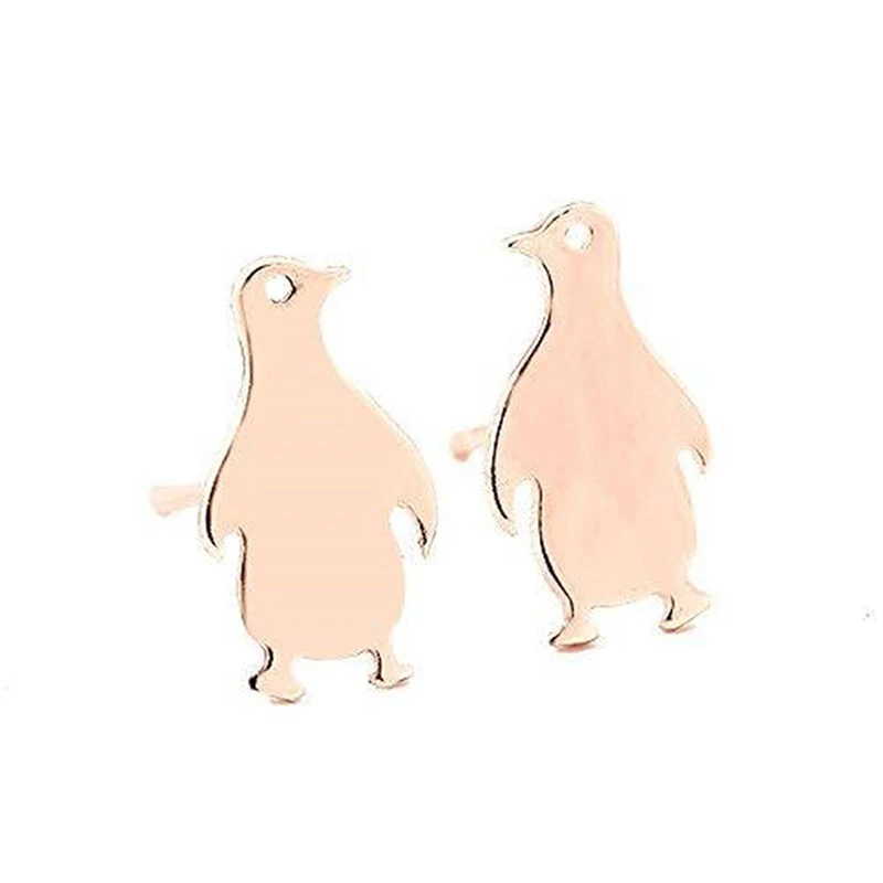 2020s милые мини-серьги-гвоздики с пингвином для девочек и женщин простые