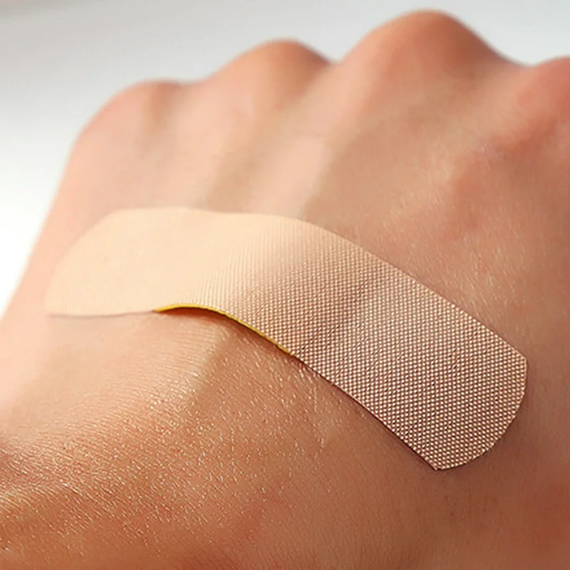

100pcs/lot First Aid Woundplast Breathable Medical Adhesive Bandage Wound Dressing Band Aid Sticking Plaster