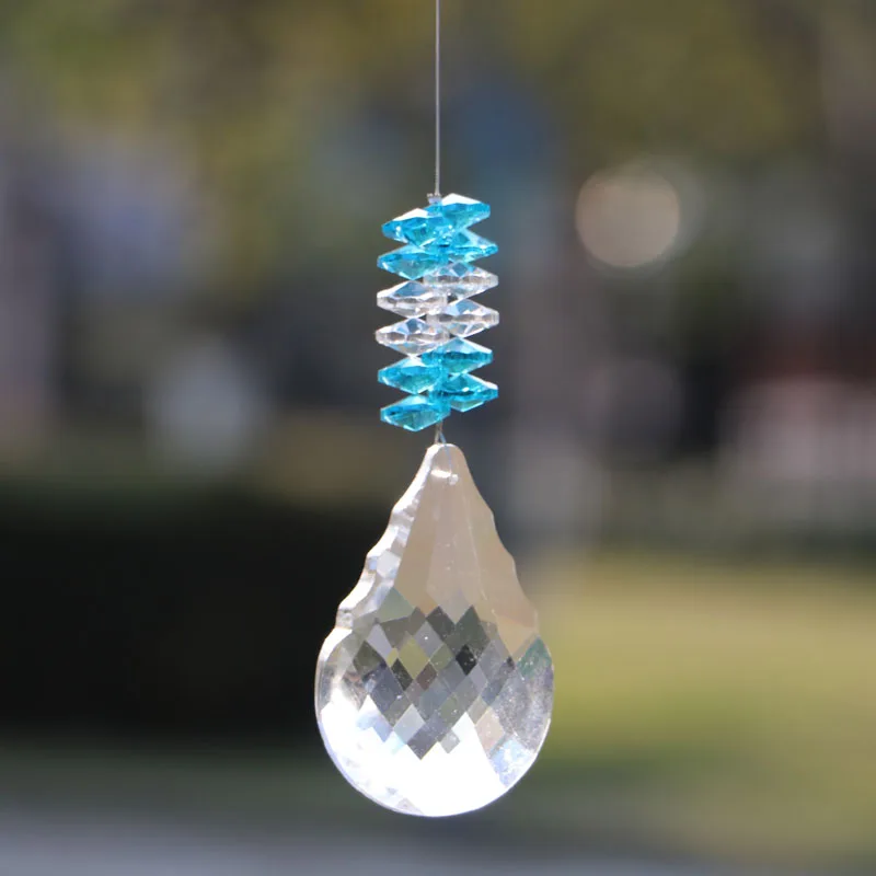 1 шт. чакра Suncatcher Кристалл Новый Тыква призмы Маятник кулон феншуй Рождественский