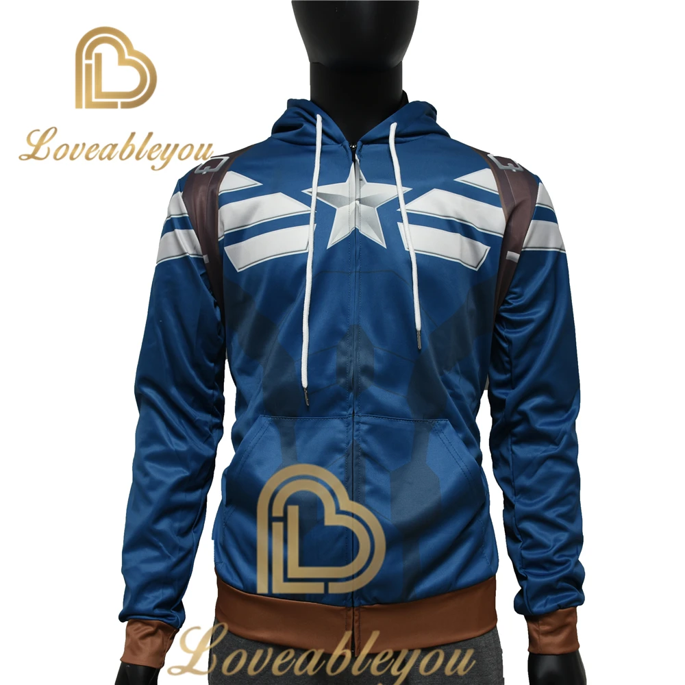 2019 Мужская толстовка Капитан Америка Толстовка Куртка уличная топы фильм