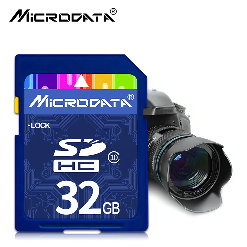 Карта памяти SDHC для камер Nikon и Canon профессиональная карта 10 u3 64 Гб 128 ГБ SDXC SD 16 32