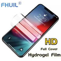 hydrogel film for iphone 7 6 8 plus iphone xr screen protector full cover for iphone xr xs max 11 pro protective film not glass