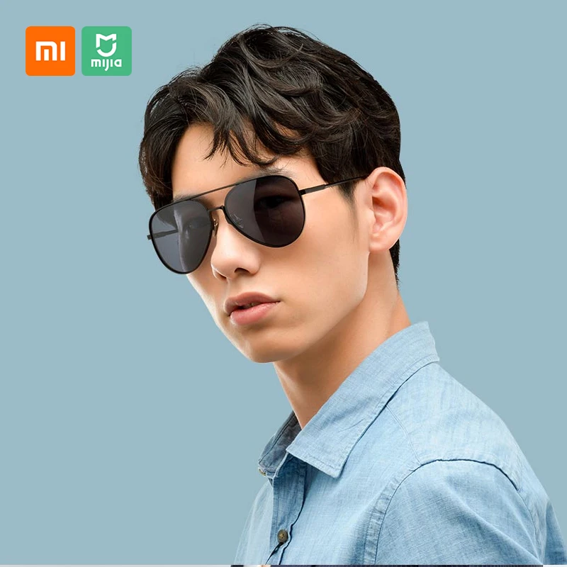 

100% Origianl Xiaomi Mijia Aviator Pilot Sunglasses Traveler Sunglasses Polarized Lens for Drive Outdoor Man and Woman Anti-UV