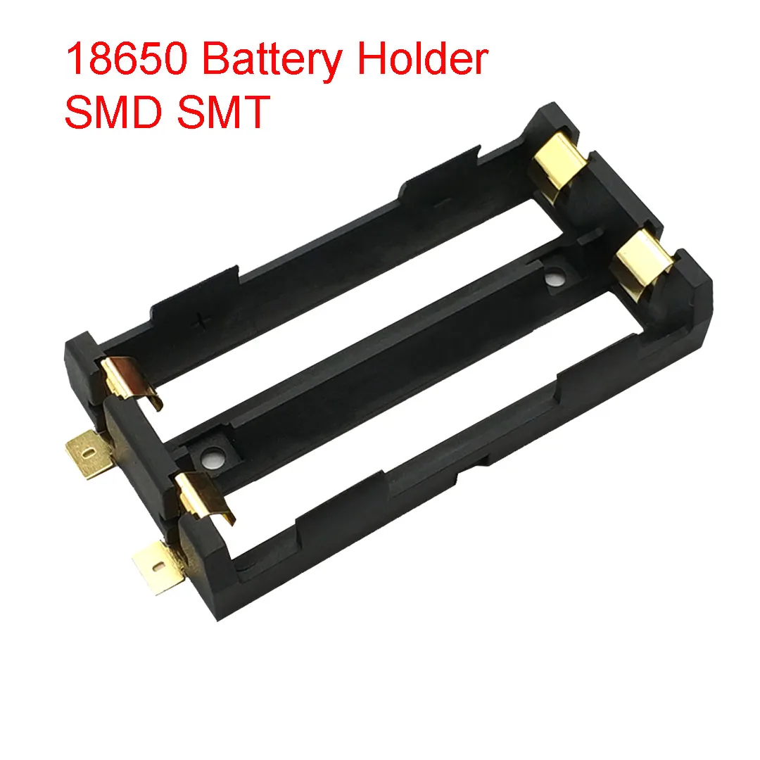 2X18650 Держатель батареи Smd Smt 18650 коробка для 2*18650 с бронзовые значки| |