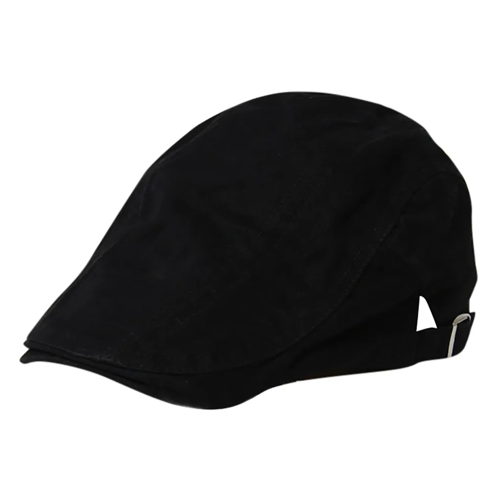 

Home&Nest Men Summer Visor Beret Caps Outdoor Sun Breathable Bone Brim Hats Womens Mens Herringbone Solid Flat Berets Cap Hat