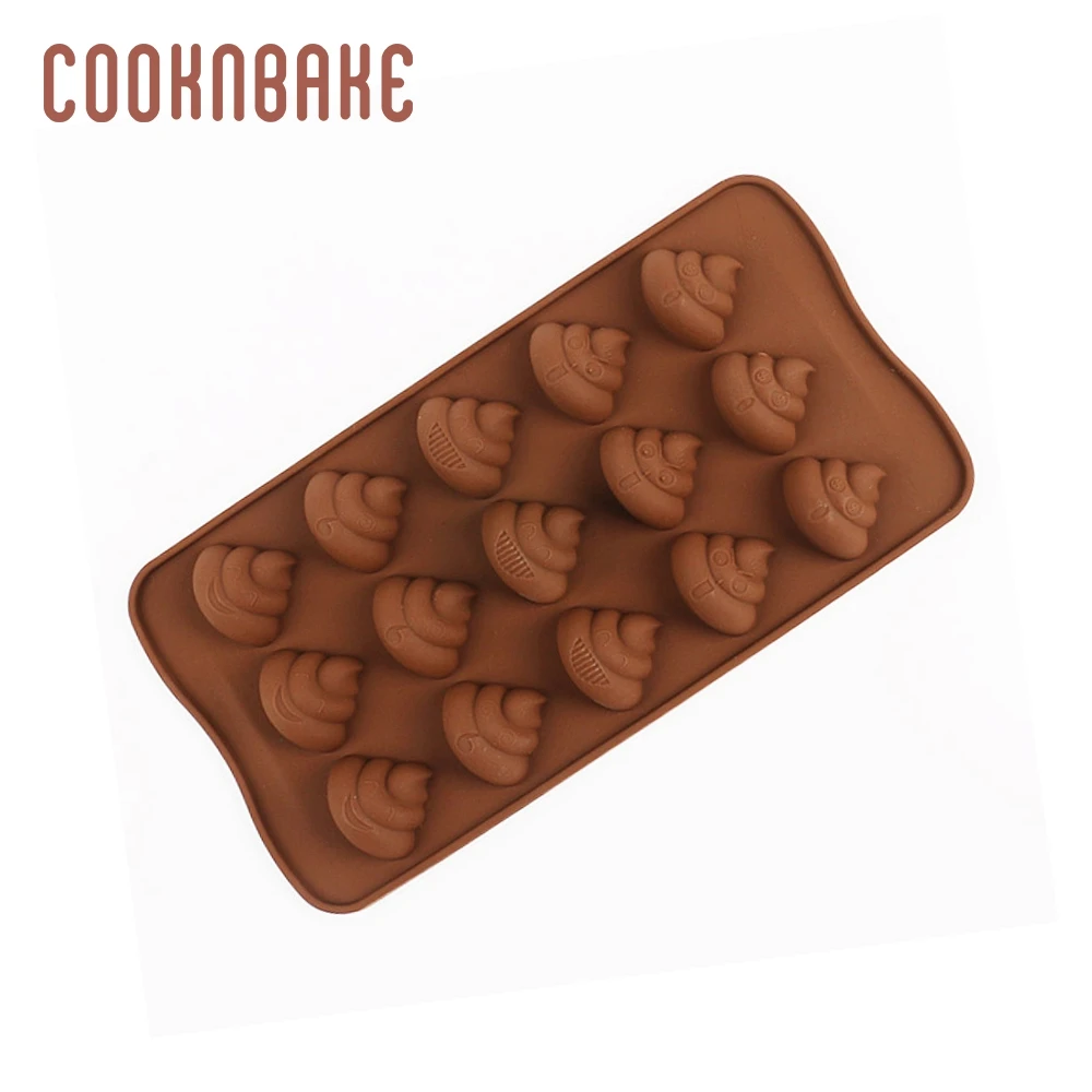 COOKNBAKE силиконовая форма для шоколада какашки конфет мастики 28 полостей лед сахар