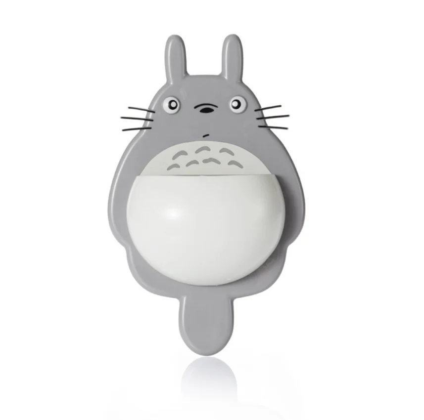 Мультипликационный держатель для зубной щетки Тоторо мощный три присоски