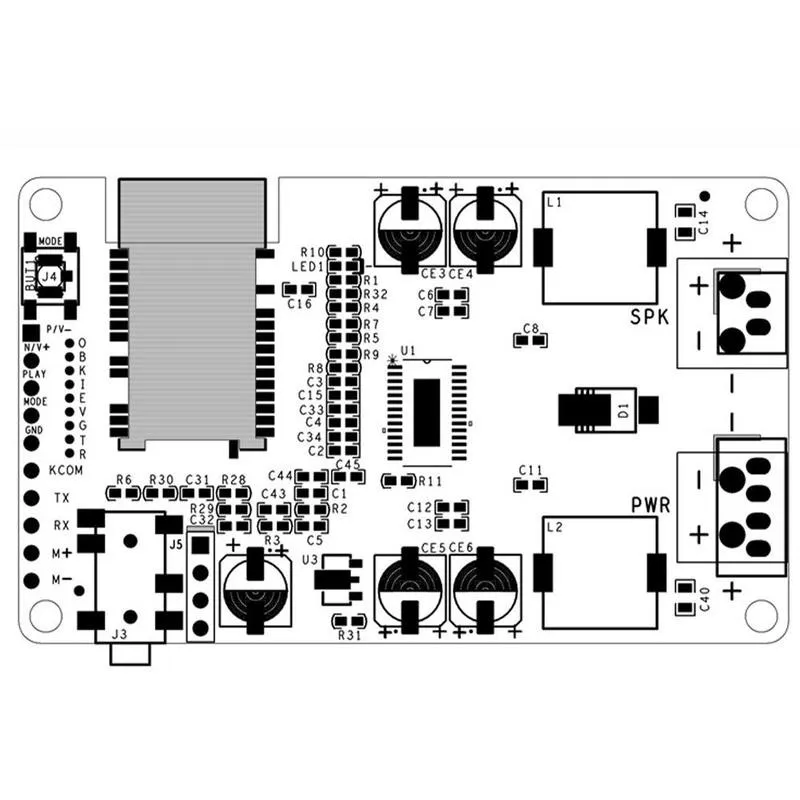 

1pcs TWS Bluetooth 5.0 Power Amplifier Board 30W / Power Power 20W Mono Audio Module Stereo Support Notebook Adapter Supply W5H7