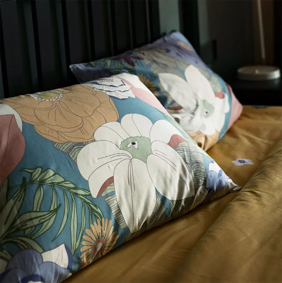 

Романтический винтажный пасторальный желтый Комплект постельного белья с цветами, хлопковый двойной полный Королевский Король домашний т...