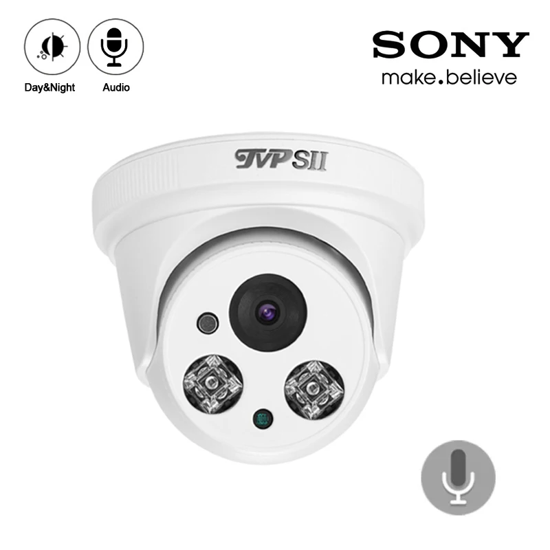 4 шт. сумка белый два массива светодиодов 4 к 8MP/5MP/4MP/2MP Крытый AHD аудио выход купольные формы полусфера CCTV камеры видеонаблюдения