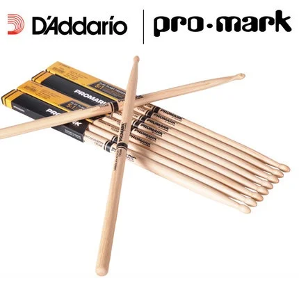 Promark от D&#x27addario TX5AW 5A барабанные палочки с деревянным наконечником Hickory 5B 2B 7A |