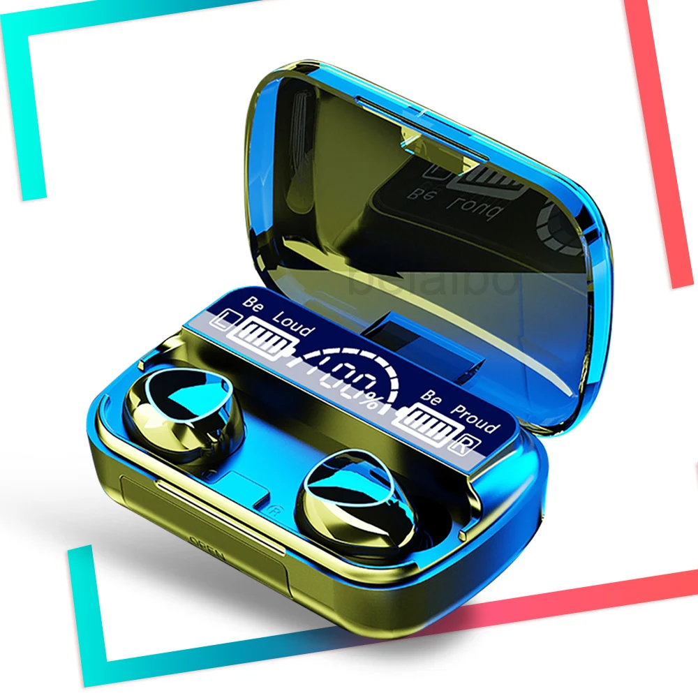 Bluetooth Беспроводные наушники с микрофоном спортивные водонепроницаемые