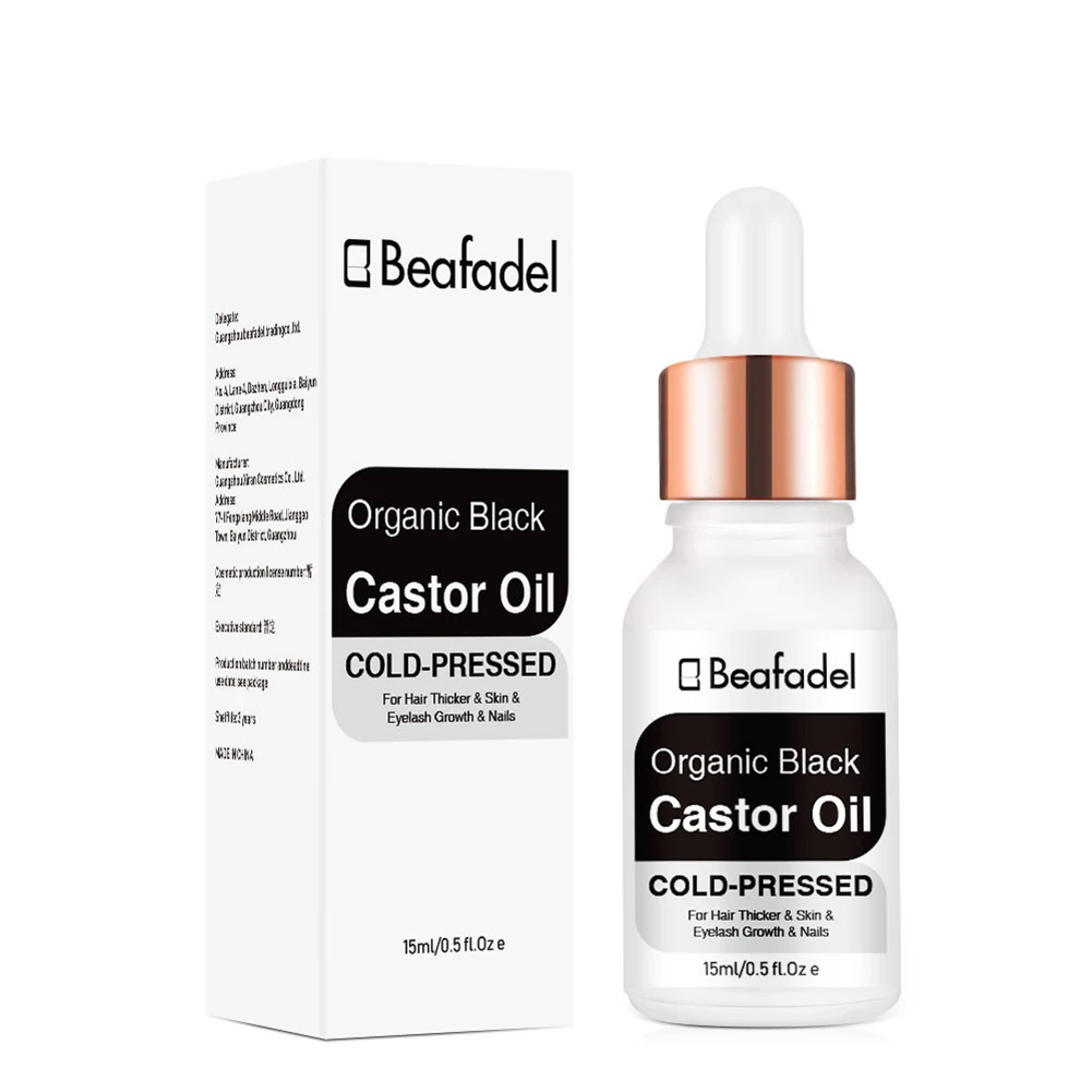 

15ml Black Castor Oil Hair Thickness Eyelashes Hair Fast Growth Essential Oils Hair Loss Hair Treatment Eyebrow Nourishing