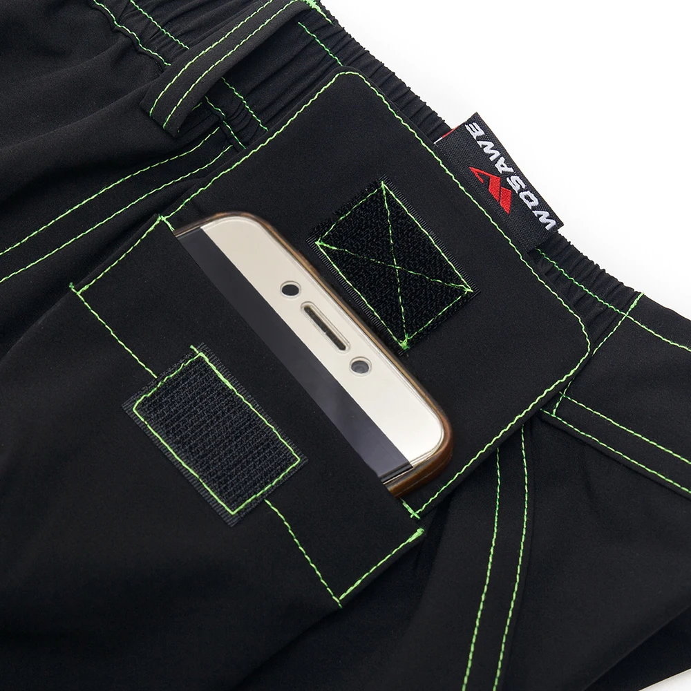 WOSAWE Мужские велосипедные бермуды Короткие MTB шорты с несколькими карманами