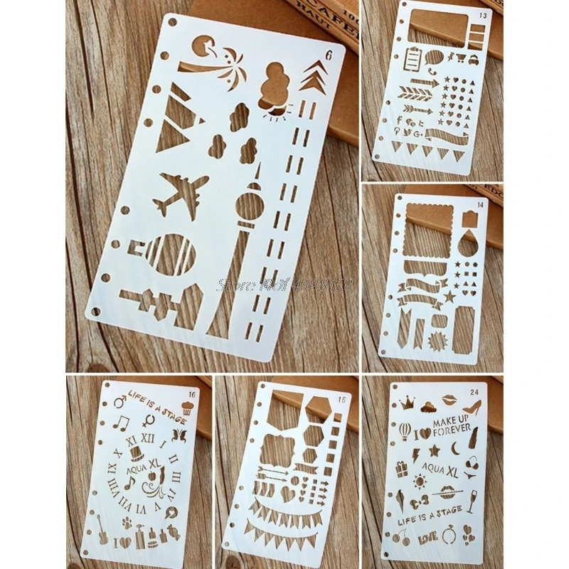 Bullet Journal трафарет пластиковый планировщик DIY ремесло рисунок шаблон Дневник
