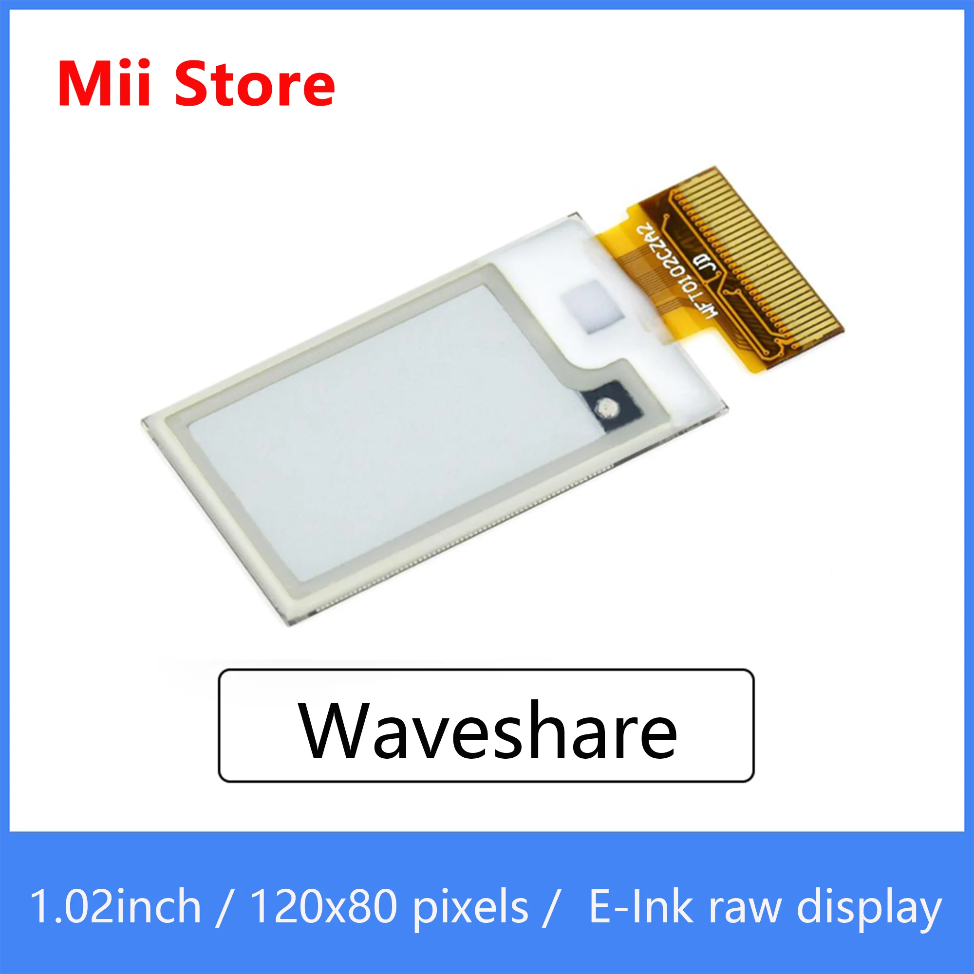 Waveshare 1 02 дюймовый дисплей E-Ink raw разрешение 128*80 черный/белый двухцветный