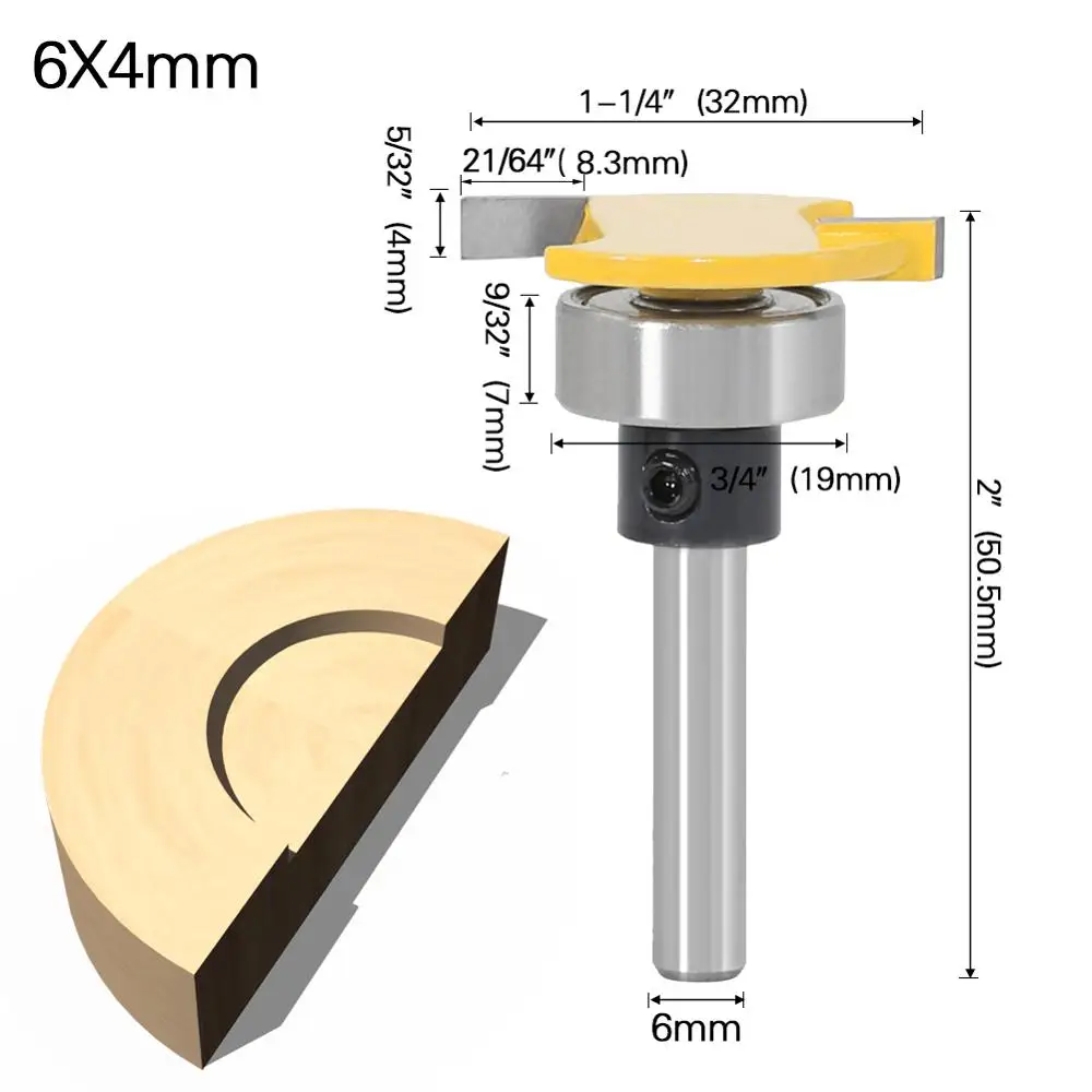 

Рукоятка с ремнем, Т-образная фреза с хвостовиком, 6 мм, 1/4 дюйма, для столярных работ