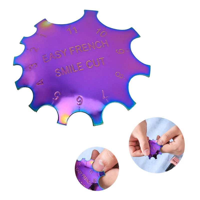 C Shade легкая французская Улыбка линия край триммер резак акриловые наконечники