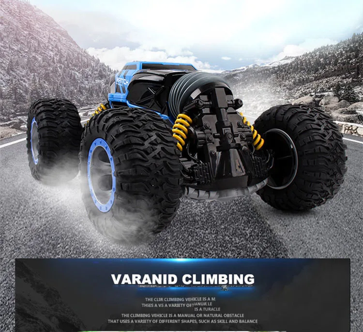 1:16 пульт дистанционного управления трюк скручивание 4WD привод скалолазание Автомобиль 2,4G радио-управление led машина RC автомобили двойной режим трюк внедорожный автомобиль