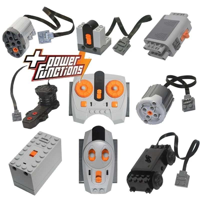 

Technical Power Function Extension Wire Servo Motor IR Remote Control Receiver Battery Box Technical Creator Technician Toys