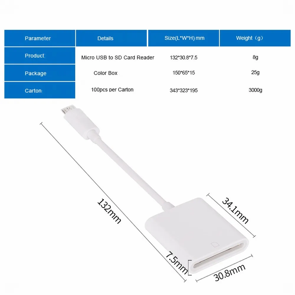 Кардридер с Micro USB на SD карту для Android|Картридеры| |