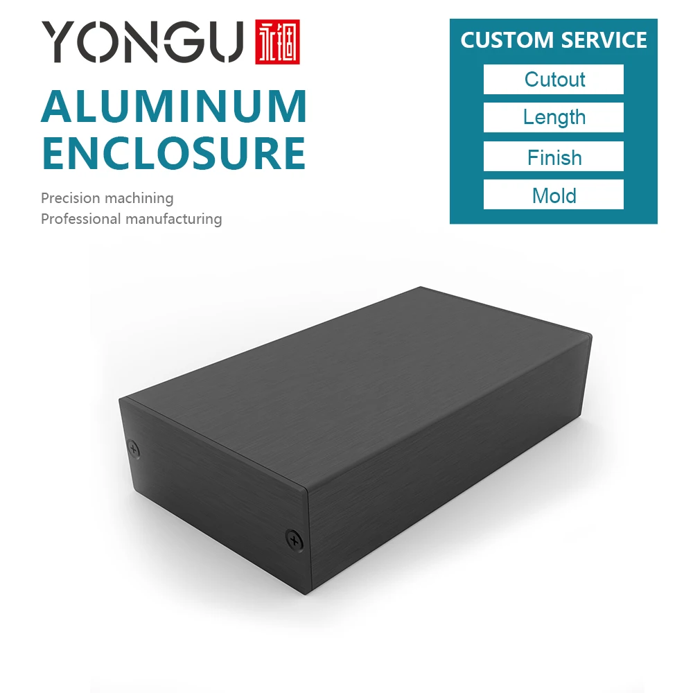 

Junction box electronic component aluminum enclosure DIY project case Wire connector 58*24*80mm