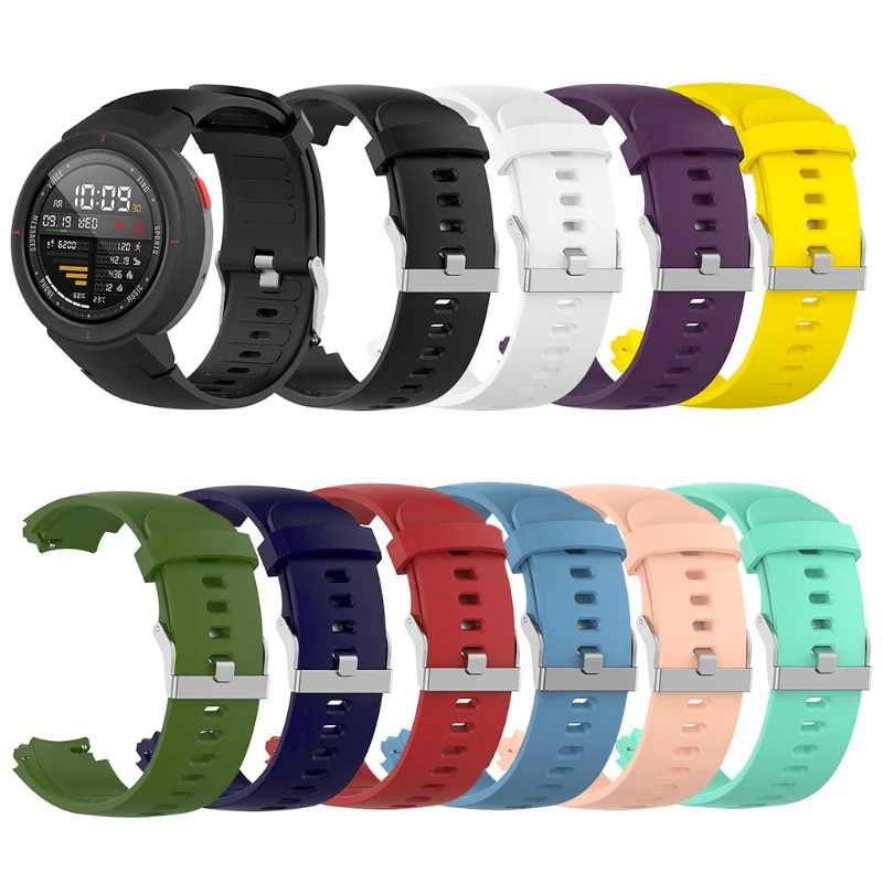 

T21B Wrist Band Strap Watchband TPU Adjustable Bracelet Sports Replacement for huami Verge