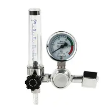 Считываемый манометр из цинкового сплава прочный аргон CO2 Mig Tig сварочный расходомер газовый клапан регулятор манометр для сварки