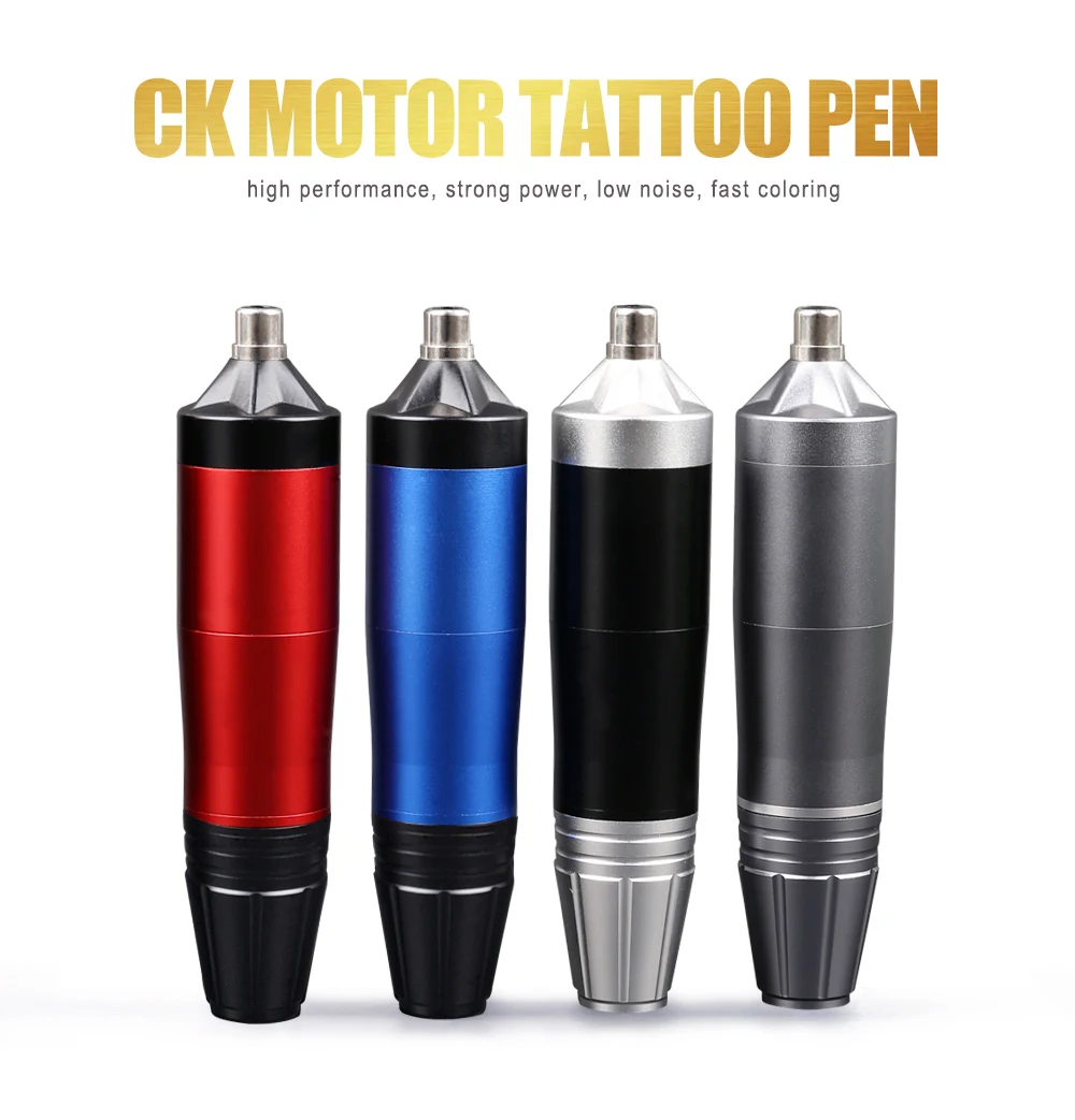 SPARK Татуировка ручка роторная татуировка машина иглы картриджи короткий параграф Татуировка пистолет черный прецизионный RCA мотор тату машина ручка