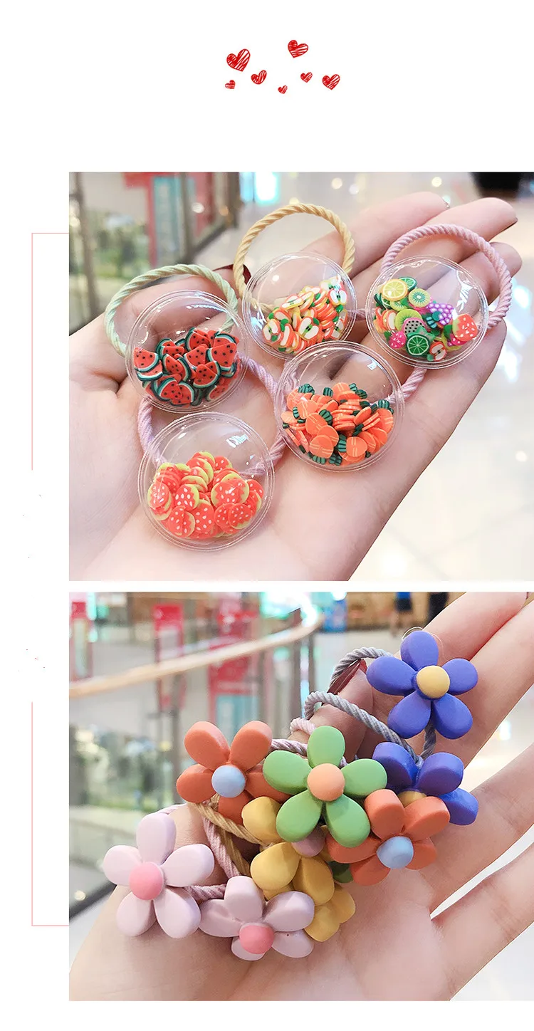 New Cute Crown Star Quicksand Scrunchies Children Girls Kids Elastic Hair Rubber Band Accessories Tie Hair Ring Rope Holder