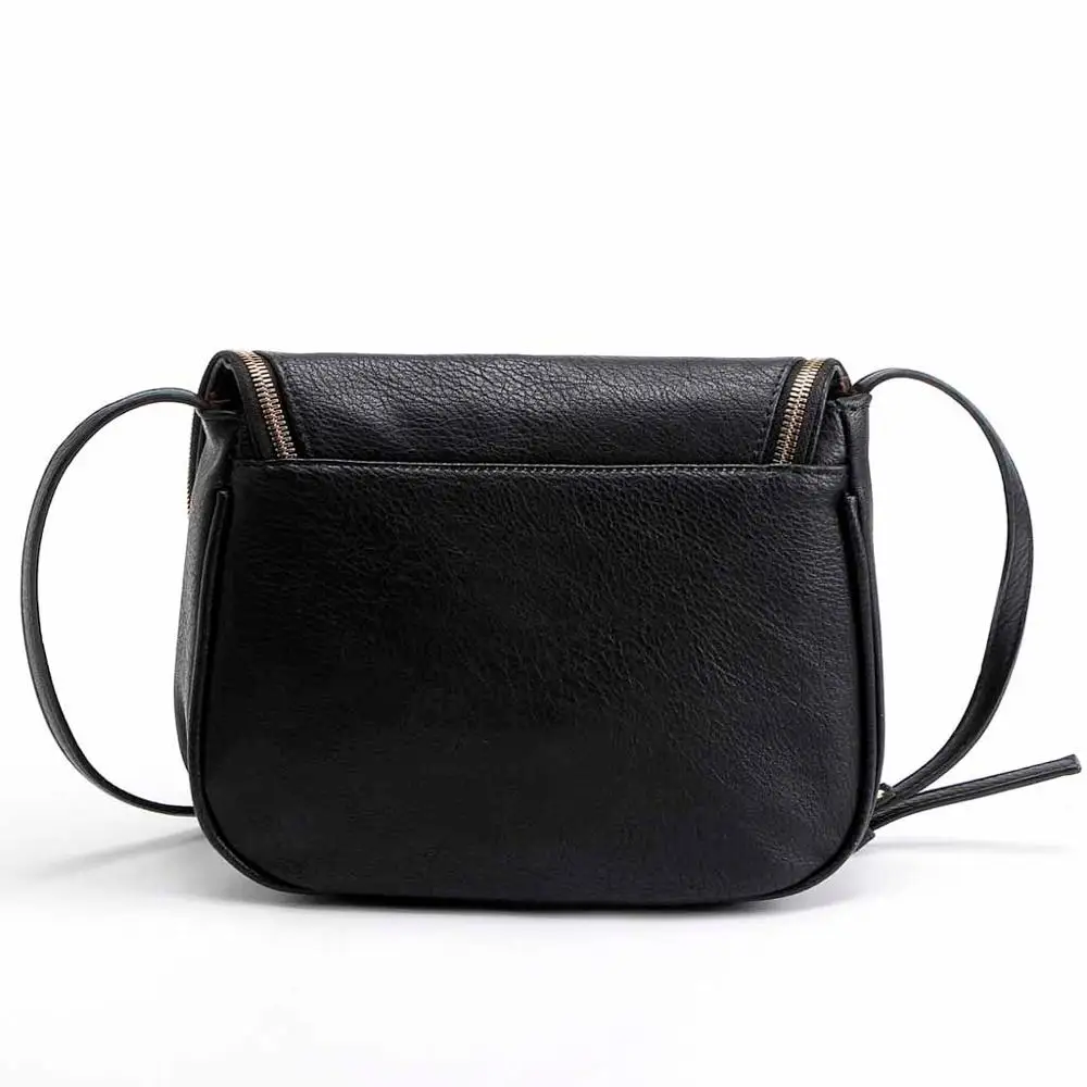 Женская модная сумка через плечо из искусственной кожи однотонная маленькая