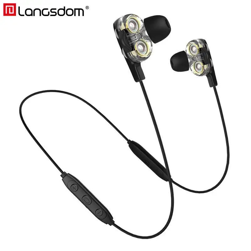 Langsdom BD34 Bluetooth наушники беспроводные Hifi бас Bluetooth наушники с микрофоном для xiaomi auriculares fone de ouvido