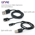 Магнитный зарядный Usb-кабель PogoPin, разъем 24 позиций, шаг 2,5 мм, подпружиненный для ios, Android, Стандартная зарядка
