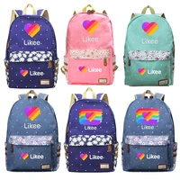 likee live new fashion backpack for men women likee printed ruckpack boys girls and teenagers gift for back to school travel bag