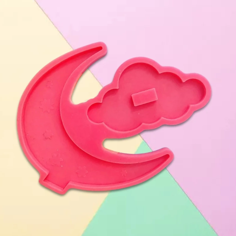 

DIY Crafts Decor Epoxy Resin Mold Moon Cloud Ornaments Casting Silicone Mould