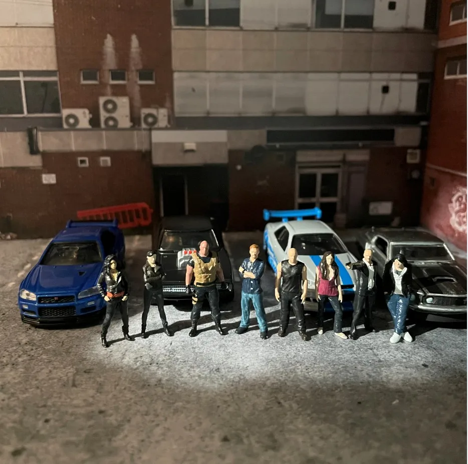 Классическая модель масштаба 1:64 Форсаж 9 человек литой автомобиль из сплава
