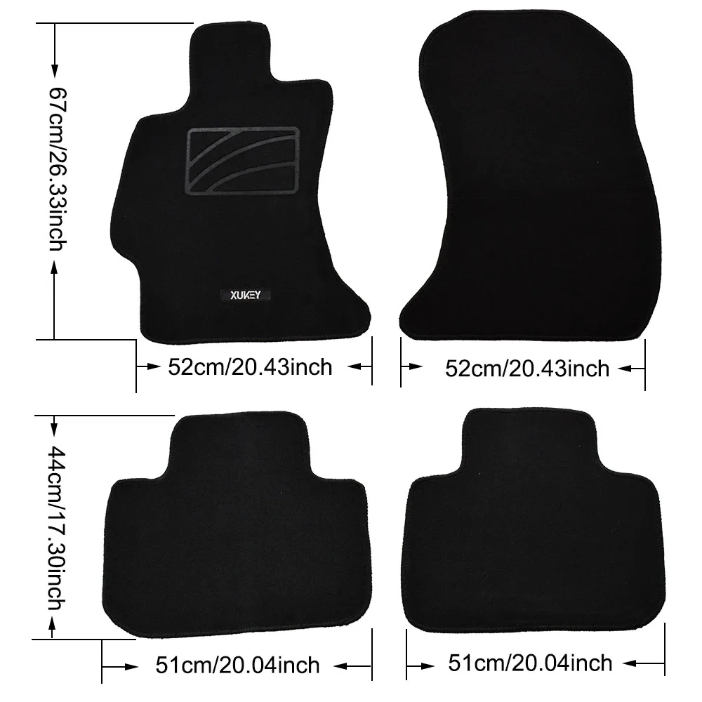 4Pcs Front Rear Car Floor Mat Mats For Subaru Forester 2014 2015 2016 2017 2018 LHD Anti-slip Liner Custom Carpet Odorless Pad | Автомобили