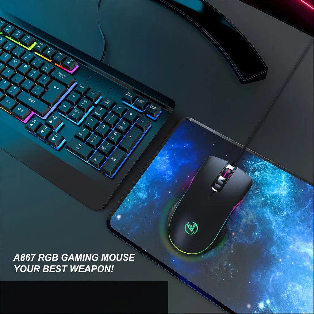 Проводная мышь Ouhaobin для HXSJ A869 USB геймерская Компьютерная Мышь игр