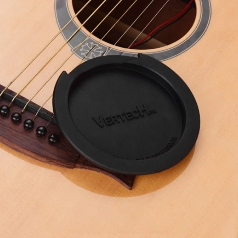 

VERTECHnk SM-05 Feedback Buffer Black Rubber Guitar Soundhole Cover Block Noise Sound Hole for EQ Acoustic Folk Guitars