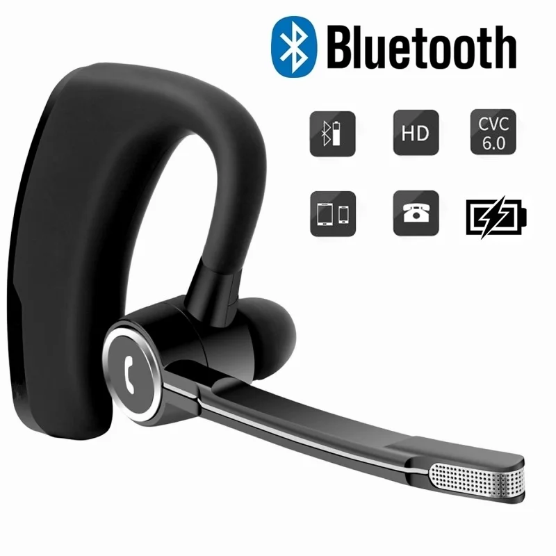 Деловые Bluetooth наушники Беспроводные Гарнитура с микрофоном для