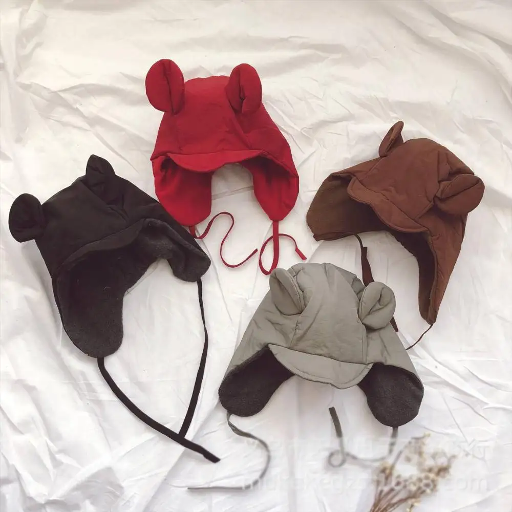 

Baby Hat Children's Cap For Girls Boys Accessories Newborn Toddler Beanie Autumn Winter Kids Hat With Ears Thick Warm